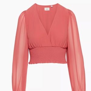 Aritzia Wilfred wistful blouse size M